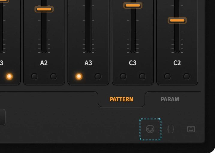 MIDI map button