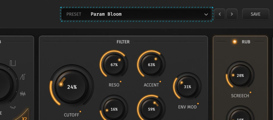 Preset picker